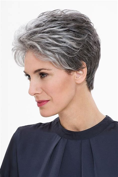 Wavy Faux Hawk. . Short haircuts for gray hair over 60